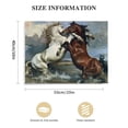 thumbnail image 3 of PIKWEEK Horse Wall Art Canvas Painting Wall Art Fighting Horses Famous Artwork Posters Romanticism Vintage Prints Wall Decor 16*12inch/20*16inch, 3 of 6