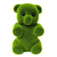 thumbnail image 4 of A Planta Artificial, juguetes flocados verdes, hierba hecha a mano, Animal, conejo de Pascua, adorno de oso, 4 of 5