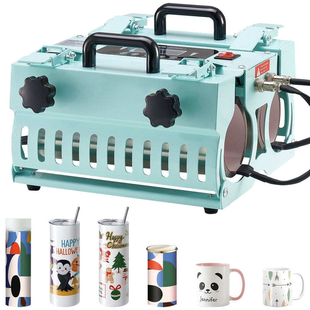 Mug Press Machine for Sublimation - 2 Station Tumbler Heat Press, Fits 11-30oz Mugs, Professional Grade