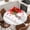 Red, variant on Modern Sage Green Round Tablecloth, Fitted Table Cover with Elastic for 36"-44" Round Tables, Gradient Floral Abstract Bohemian White Table Cloth Outdoor Indoor Dinning Party Waterproof Tablecloths