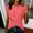 Pink, variant on Women Tank Tops Basic Tops for Woman Curved Hem Tops for Women Work Clothes Front Wrap Ruched Short Sleeve Tee Going Out Tops Spring Tops for Women V Neck Shirts for Women Classy Tops