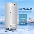 thumbnail image 2 of WILPREP 18.7 cu ft Commercial Upright Freezer for Business, Stainless Steel, Silver, 2 of 8