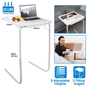 iMounTEK Foldable Tray Table Portable Sofa TV Tray - 6 Heights & 3 Angles Laptop Desk Adjustable