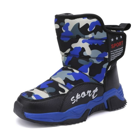 

Kids Snow Boots Boys Girls Winter Warm Waterproof Outdoor Slip Resistant Cold Weather Unisex Shoes