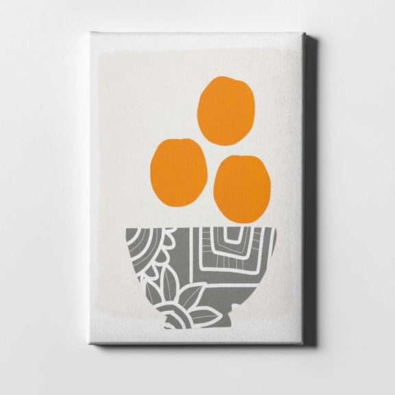 Epic Graffiti "Bowl of Oranges" by Linda Woods, Giclee Canvas Wall Art 26"x34"