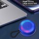thumbnail image 4 of Puntoco Altavoz Bluetooth con iluminación colorida, altavoz luminoso para deportes de escritorio al aire libre, altavoz portátil con tarjeta, regalo, 4 of 9