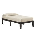 thumbnail image 6 of Gymax 14'' Twin Size Wooden Platform Bed Frame w/ Strong Slat Support Espresso, 6 of 8