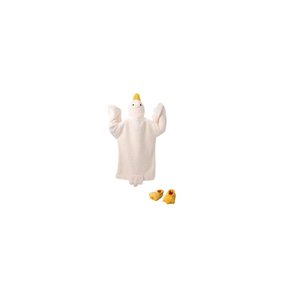 SPOORYYO Blanket Hoodie Onesie, Oversized Wearable Blanket Hoodie With Sleeves And Feet Slippers