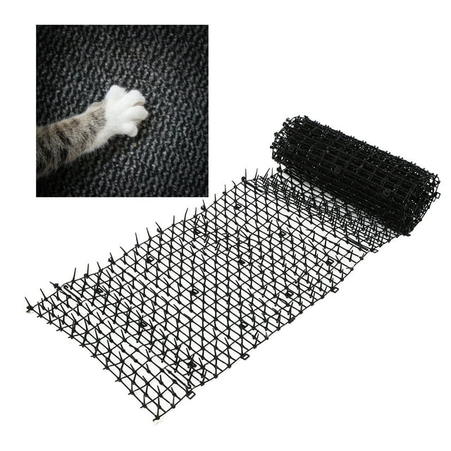 Estera Repelente De Gatos, Estera Repelente De Gatos De Corte DIY De PP Segura Negra Para Perros En Interiores