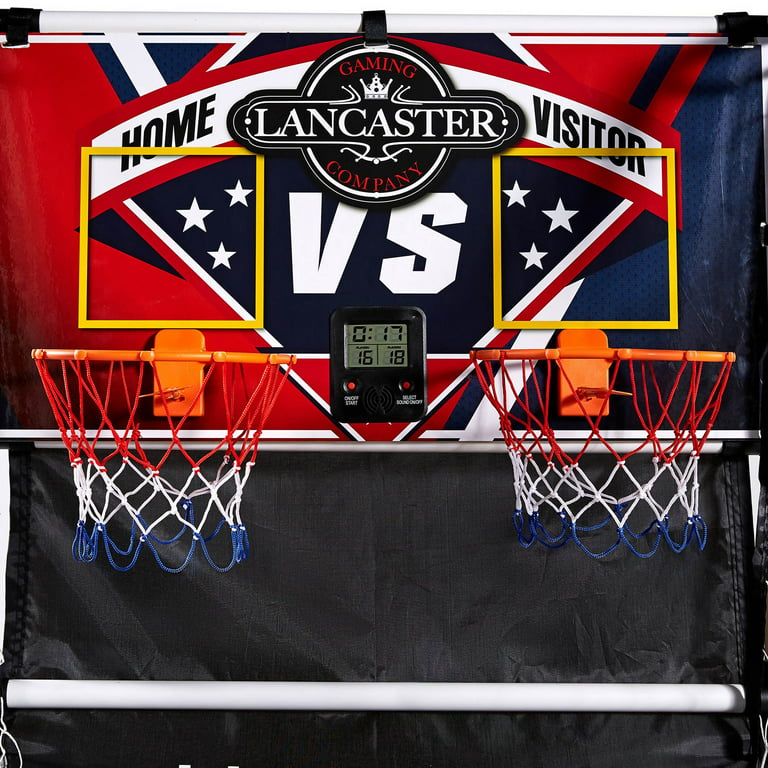 Lancaster 2 Player Junior Home Electronic Scoreboard Arcade Basketball Hoop  Game