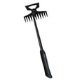 thumbnail image 4 of Rake de eliminación de desmalezando, rastrillo de desmalezado de jardín, malezas manuales de malezas que afloja la hierba de suelo para plantar patio Mango negro, 4 of 8