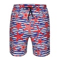 thumbnail image 4 of Kdxio Sea Stars Pattern Mens Casual Shorts - Drawstring Summer Beach Sports Shorts for Men, 4 of 9