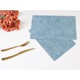 thumbnail image 6 of REGALWOVEN Set of 6 Faux Leather Placemats for Kitchen Dining Table Decor, Washable Table Placemats Wipeable Table Mat Light Blue 18*12in, 6 of 7