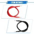 thumbnail image 5 of Unique Bargains 1 Pair 4 AWG Gauge 2ft Battery Inverter Cables with 5/16" Ring Universal for Car Vehicle RV Black Red, 5 of 6