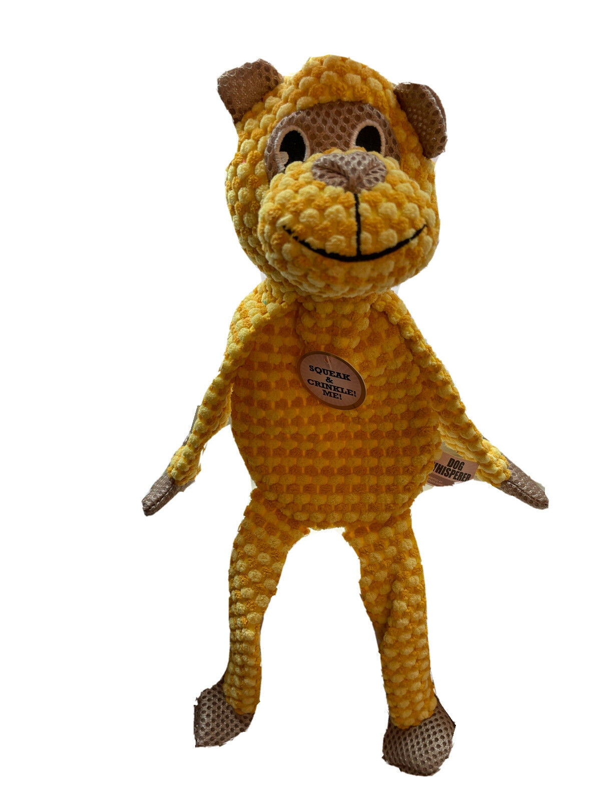 FGA MARKETPLACE Monkey-Fox Flat NO Stuffing NO Squeak Plush Dog Toy, Funny  Style Will Entertain Your Dog for Hours, Recommended for Small and Medium