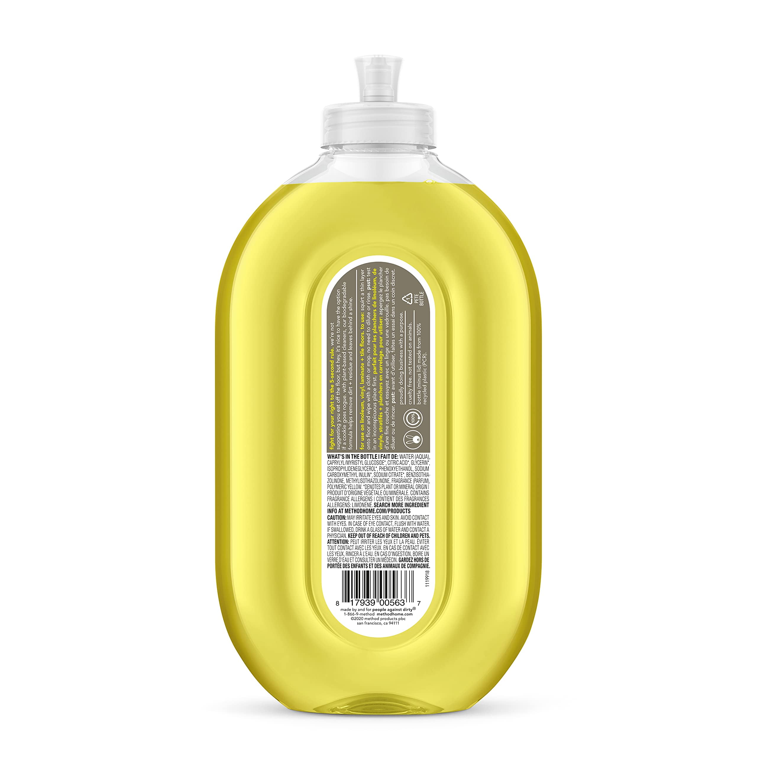 Lemon Ginger Squirt + Mop Hard Floor Cleaner - 25 oz. | Method