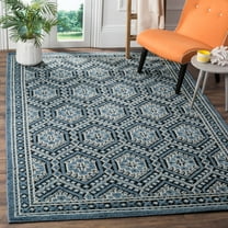 SAFAVIEH Paseo Mervyn Geometric Area Rug, Navy, 6' x 9'