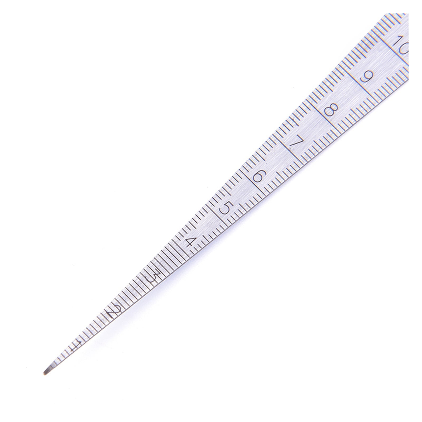 1pc Stainless Steel Taper Gauge Feeler Gap Hole Measuring Tool Double Side Wedge Feeler Hole Gap Taper Aperture Scale 1-15mm ,Easy to Use