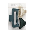 thumbnail image 2 of (4 pack) The Home Edit 3Pk Mixed Claw Clip - GREEN, 2 of 7