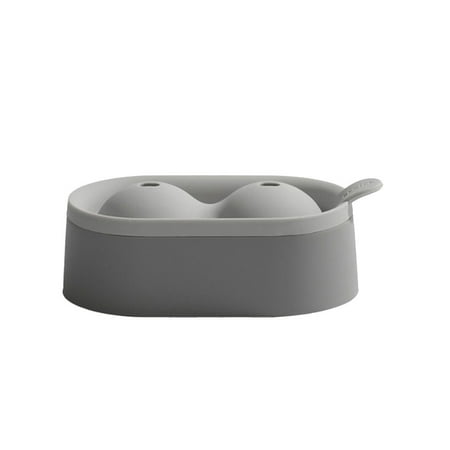 

WANYNG Ice Cube Mold Big Ice Ball Mold Silicone Ice Double Ball Ice Mold silicone ice tray Grey