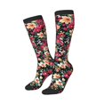 thumbnail image 2 of Fotbe Many Kind Of Flowers print Women's Men's Novelty Crew Socks Cotton Socks Knee High Socks for Walking,Running,Nurses,Pregnancy, 2 of 8