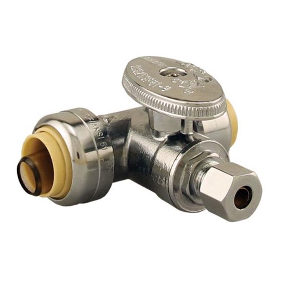 Boshart Industries PENL-SV10PF4CP-T Soupape d'Alimentation à Compression de 0,5 Po x 0,25 Po - Té Rotatif
