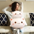 thumbnail image 5 of CYFW Cat Stuffed Animals, Soft Cat Plush Pillow Kawaii Kitten Stuffed Animal Toy Gifts for Kids Boys Girls Room Decor (White Round Eyes, 15in/37cm), 5 of 7
