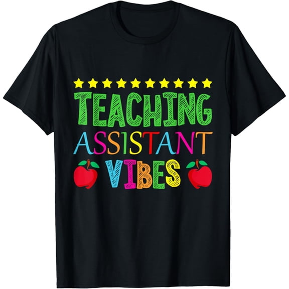 Premium Comfort - Teaching Assistant Vibes School Teacher Teaching Assistant T-Shirt