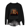 thumbnail image 6 of Jsaierl Halloween Sweatshirts for Women Cute Witch Graphic Pullovers Vintage Classic Crewneck Long Sleeve Sweater Tops Halloween Party Supplies, Sizes S-2XL, 6 of 7