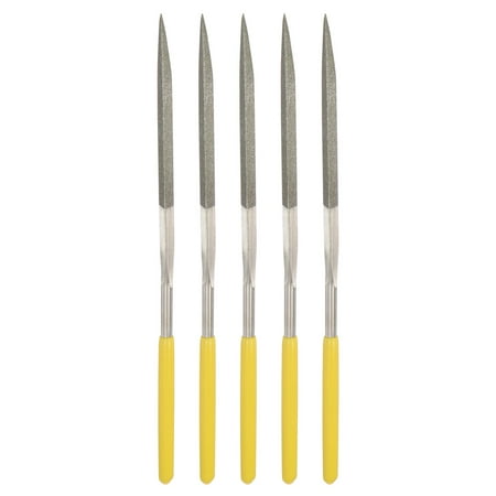 

Uxcell 4.5mm x 180mm Triangle Diamond Needle Files Hand Tool for Metal Wood Stone 4 Pack