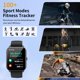thumbnail image 5 of Monitor de actividad física Smartwatch QONBINK HD de 1,85 pulgadas, más de 120 modos deportivos, 5 of 7