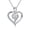 heart a, variant on JKR Diamond Heart Necklace for Women Sterling Sliver Heart Pendant Jewelry, Valentines Day Gifts for Her Wife Girlfriend Daughter Mom 18 inches