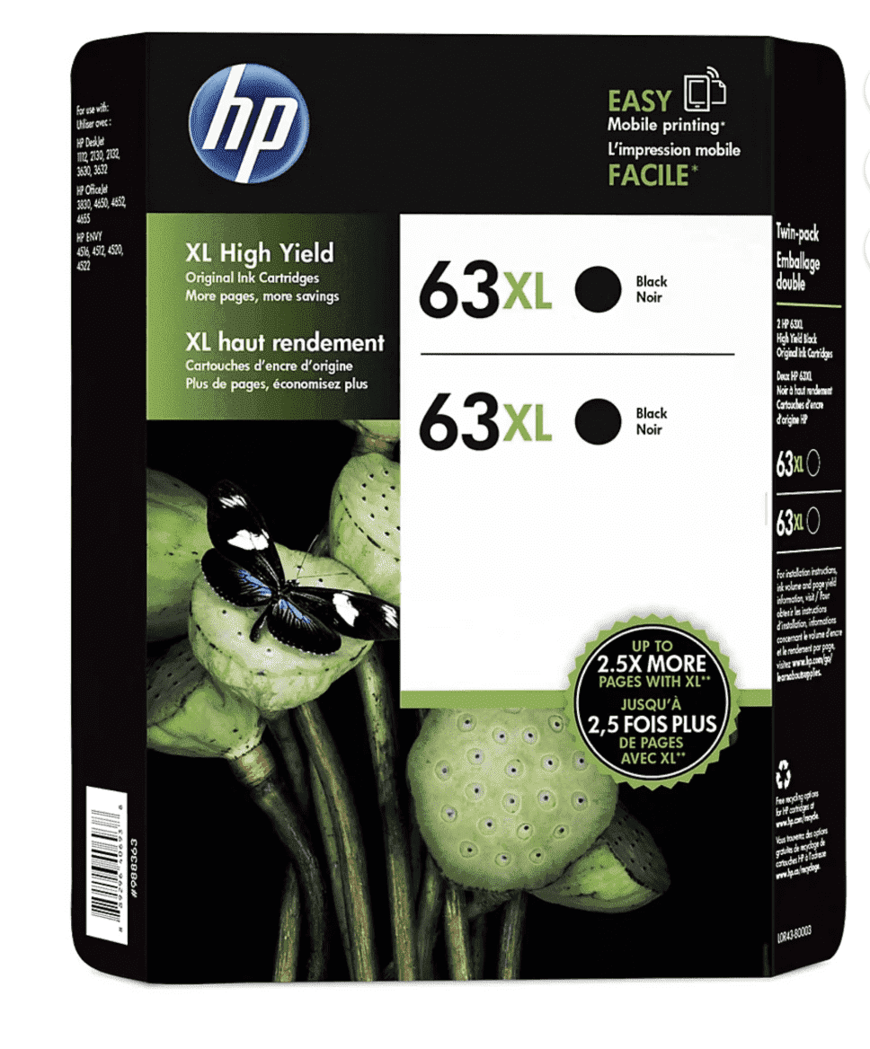 HP 32XL Black & 31 CMY Bottled Ink Cartridge, High-Yield