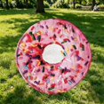 thumbnail image 2 of XINGAG Novelty Pink Sprinkle Donut Shaped Blanket, Funny Realistic Food Warm Throw Blanket, Soft Cozy Blanket for Sofa Bed,Unique Gift for Family Friends, 2 of 5