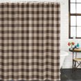 thumbnail image 2 of Brown Gingham Bathroom Shower Curtains with 12 Hooks Polyester Waterproof Shower Curtain for Stalls and Bathtubs Farmhouse Buffalo Plaid Checkered Decorative Bathroom Privacy Curtain 36x72 Inches, 2 of 9