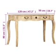 thumbnail image 4 of vidaXL Console Table Solid Mango Wood 120x50x80 cm, 4 of 5
