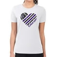 thumbnail image 4 of Women's G-III 4Her by Carl Banks  White Colorado Rockies Super-Slim Fit Lightweight Heart Graphic T-Shirt, 4 of 5