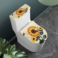 thumbnail image 2 of HELLHERO Stylish Lid Cover Set for Toilet Elastic Bottom Fits All Toilet Shapes for Gift, Sunflower & Bee, 2 of 8