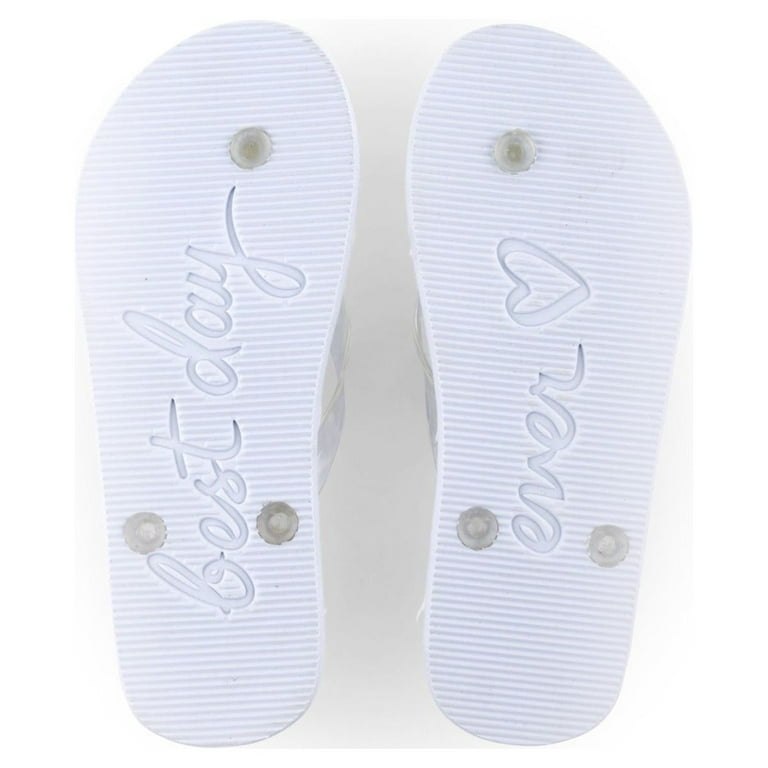Wedding day flip flops hot sale