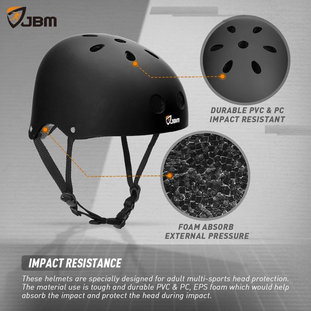 Skateboard Helme,Impact Resistance Ventilation for Multi-Sports Cycling Scooter Roller Skating Rollerblading Longboard,Blue,S
