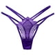 thumbnail image 1 of Gibobby Tangas de sexy para mujer Bragas de tanga con correa fina entrelazada con bordado hueco de encaje de brote sexy para mujer(Morado,Talla única), 1 of 2