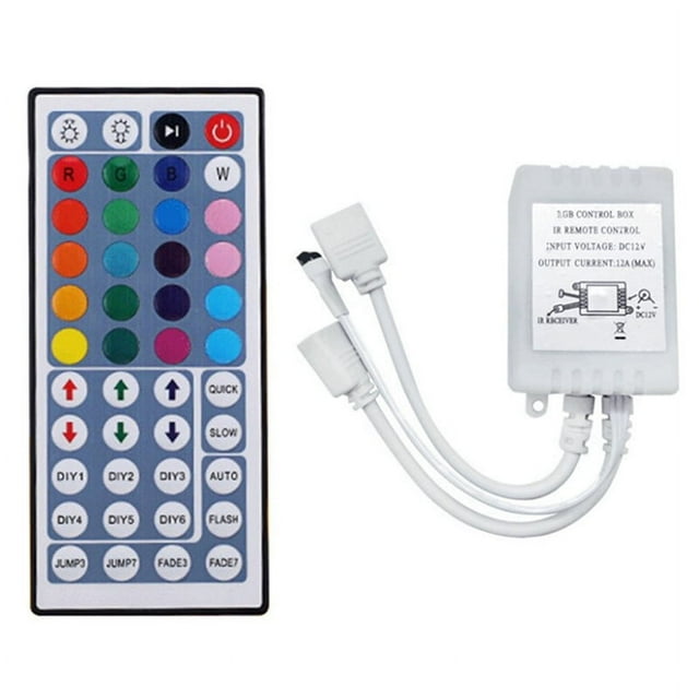 Controlador LED RGB DC12V + 44 Teclas Control Remoto Caja de Control RGB Controlador de Tira de Luz IR para Tira de Luz RGB 2835 5050