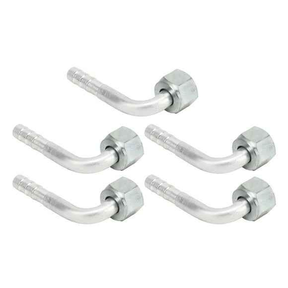 AC Aluminum Connector Pipe,20PCs Car Air Conditioner Car AC Aluminum Joint A Degree Elbow Joint Extended Durability