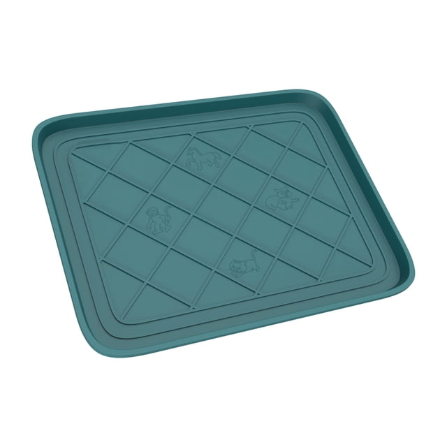 Bandeja para botas Stalwart, pequeña, resistente al agua, para todo tipo de clima, color verde azulado