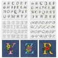 thumbnail image 4 of 4Pcs Pre-Printed Eembroidery Transfer Paper Water Soluble Hand Sewing Stabilizers for Fabric Embroidery Stitching Craft, 4 of 9