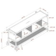 thumbnail image 7 of Furniture of America Lelah Industrial Metal Multi-Functional TV Stand in Gray, 7 of 7