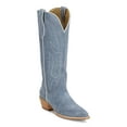 thumbnail image 2 of Tony Lama Womens Liz Embroidered Suede Snip Toe Cowboy  Tall Boots, 2 of 5
