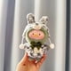 thumbnail image 1 of LuLu Piggy-caja colgante de felpa, ropa simulada con cara de goma para decoración del hogar, Mini modelo Piggy Doll, tarro colgante para ropa, 1 of 5