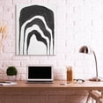 thumbnail image 2 of Stupell Industries Abstract Black Arches Organic Smoke Shape Canvas Wall Art by Daphne Polselli, 2 of 6