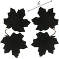 thumbnail image 7 of Morttic 2 Pcs Artificial Black Flowers Maple Garlands, 5.9 Feet Black Garland and Fall Hanging Maple Vines for Thanksgiving, Autumn, Haunted House, Home Decor (Black), 7 of 7
